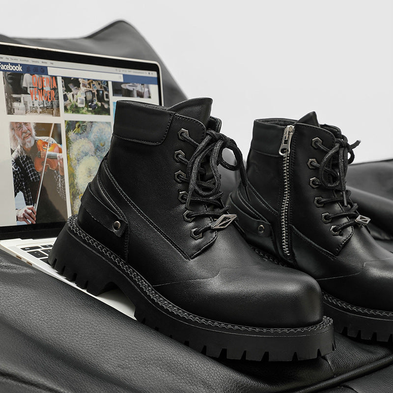 Mens Derby Lace-Up Boots