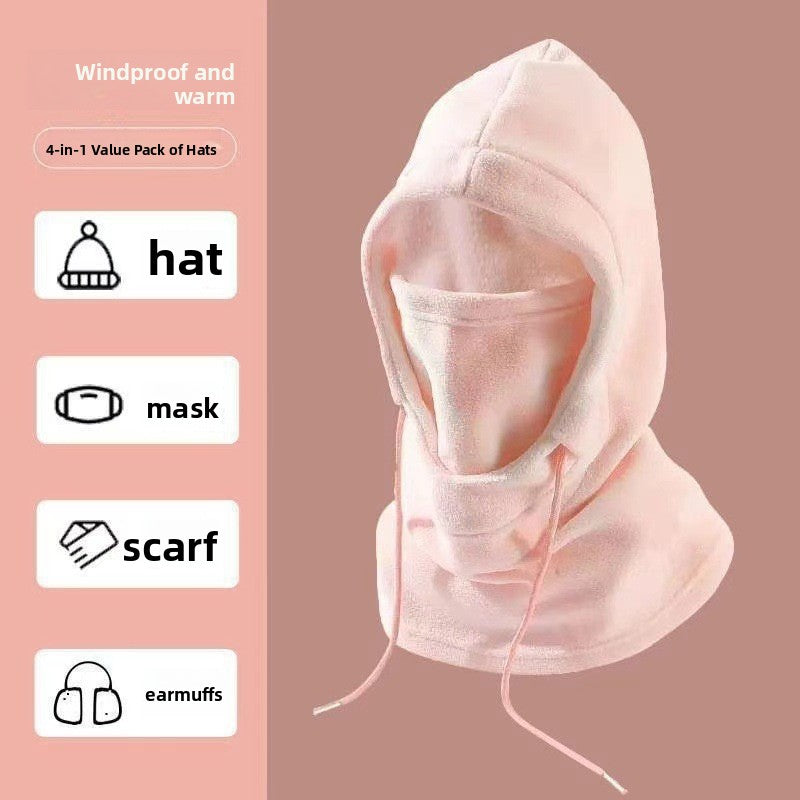 Warmth-Keeping Down Guarded Neck Hat