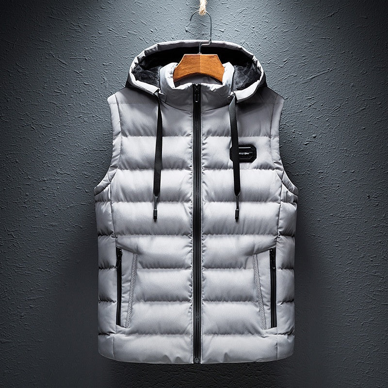 Mens Fleece-Lined Cotton Vest