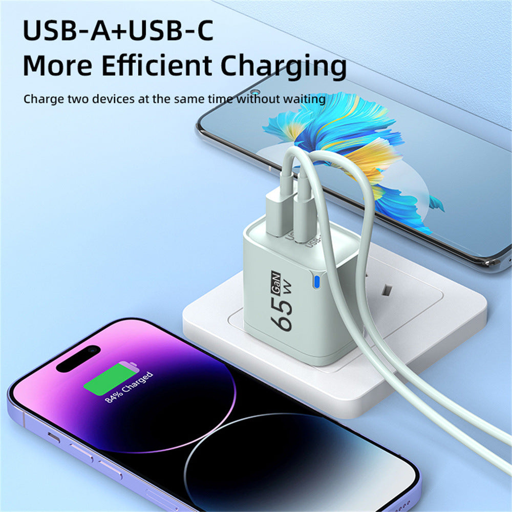65W GaN USB Type C Fast Charger