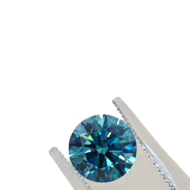 Lab Grown Blue Round Diamond IGI Certified
