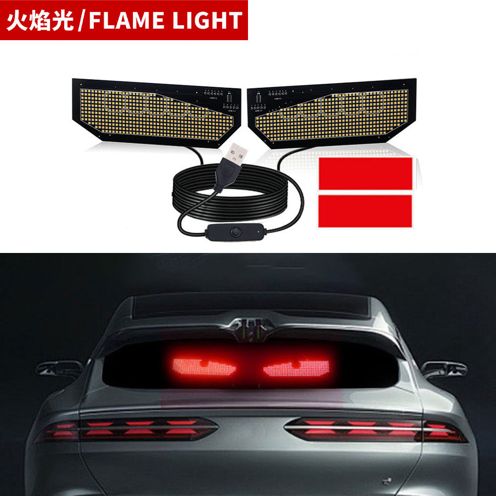 Car Devil Eye LED Sticker Dynamic Expression Light
