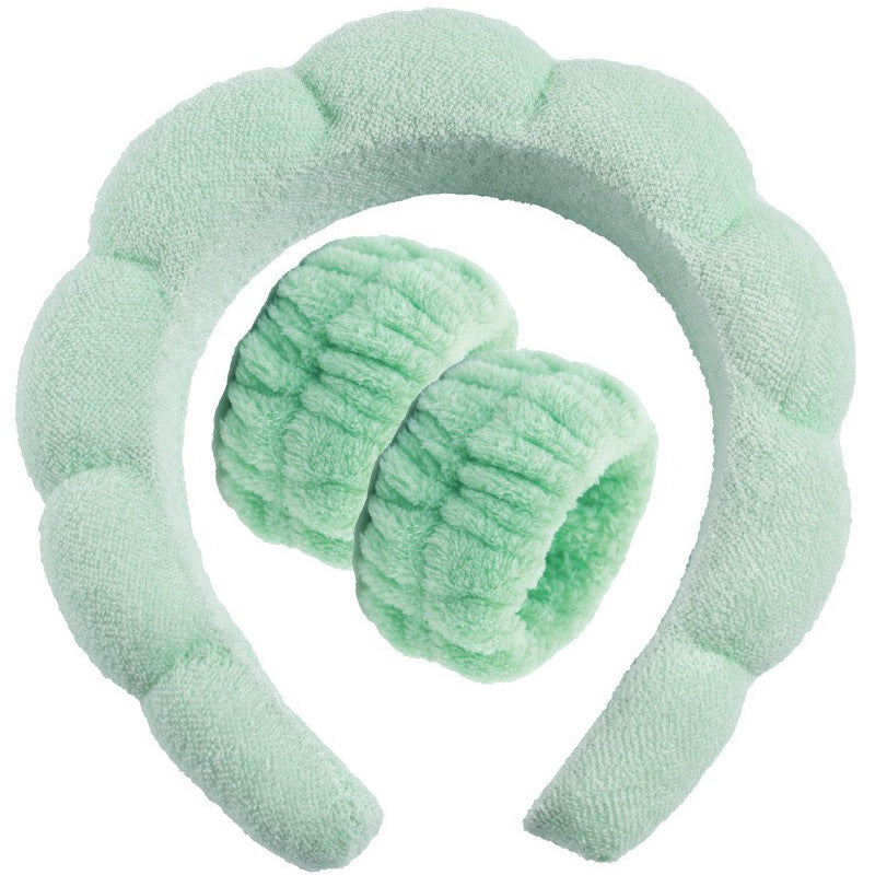 Lady's velvet sponge hairband teemdrop