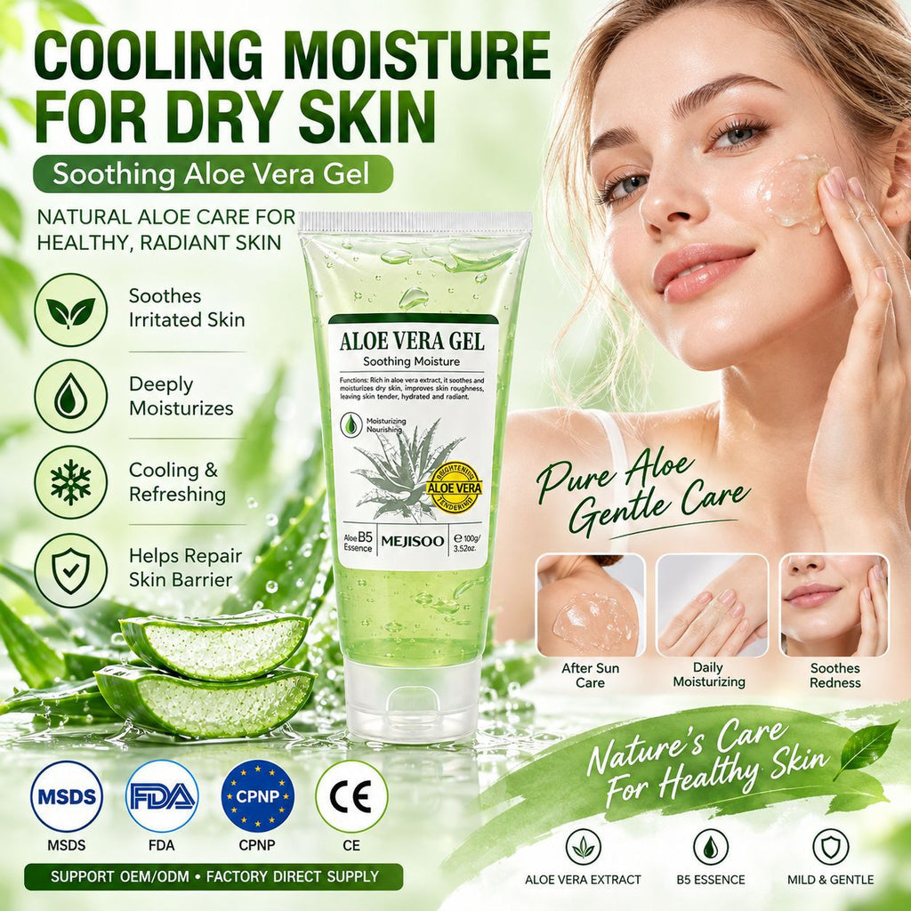 Hydrating and moisturizing gel non-sticky aloe gel teemdrop