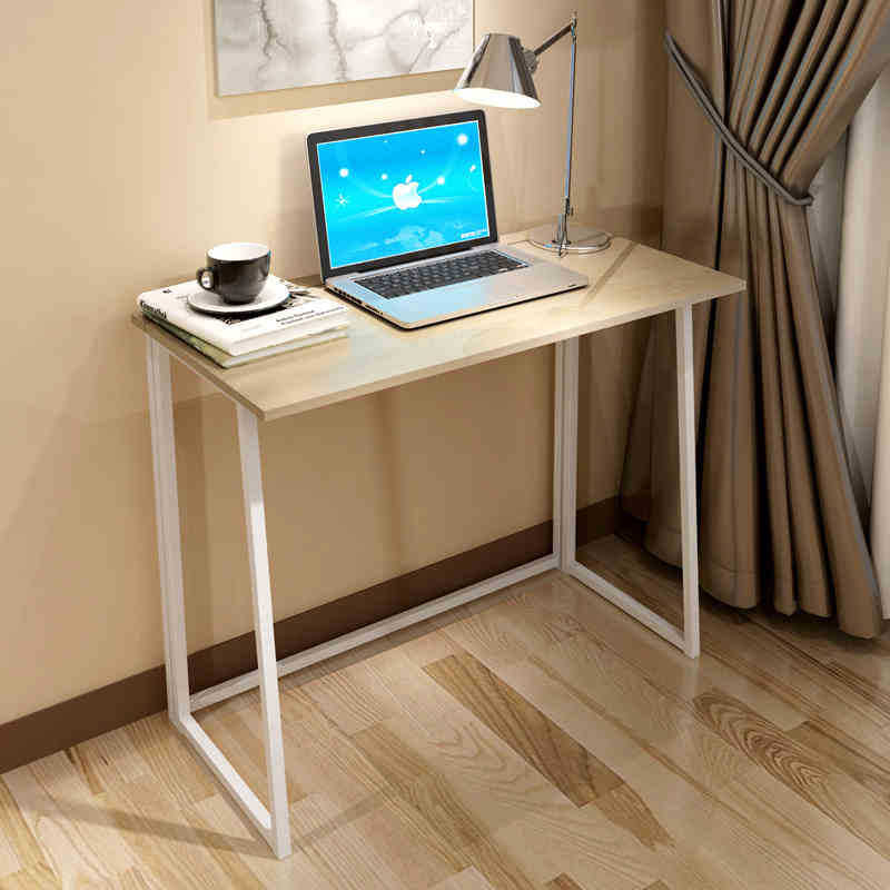 Foldable Metal Laptop Desk Home Office Adjustable Portable Writing Table