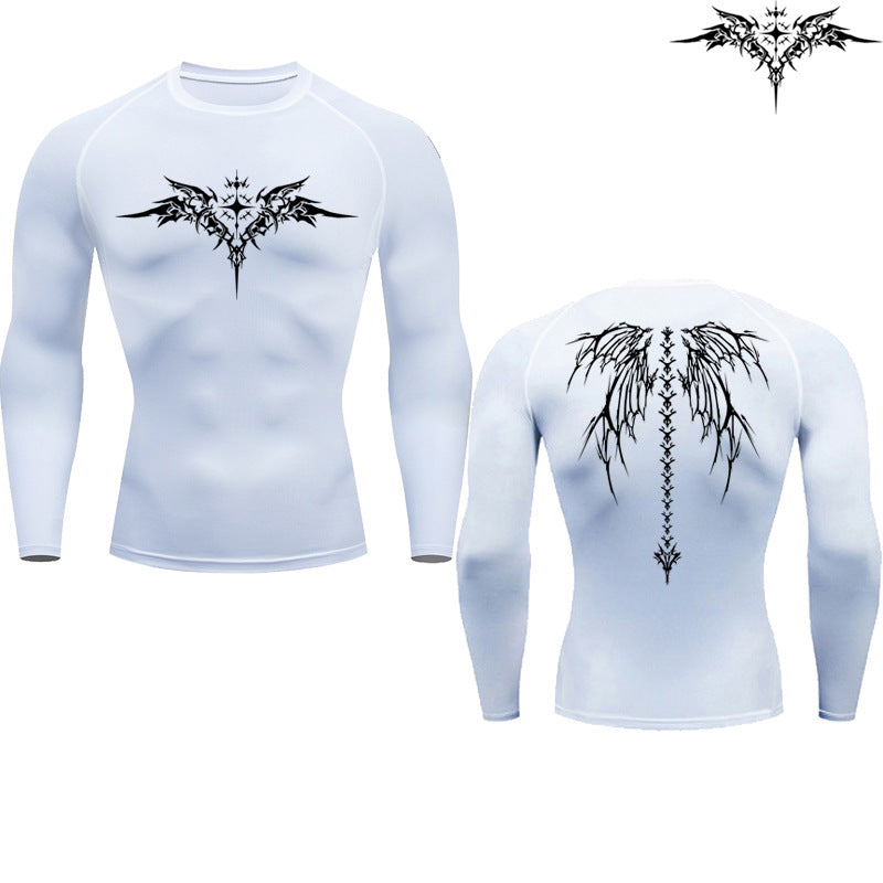 Men's Quick-Dry Compression T-Shirt UV Protection Short Sleeve Athletic Gym Fitness Top teemdrop