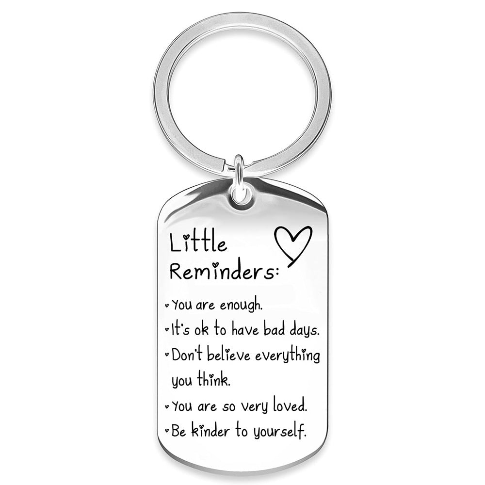 Inspirational Stainless Steel Keychain