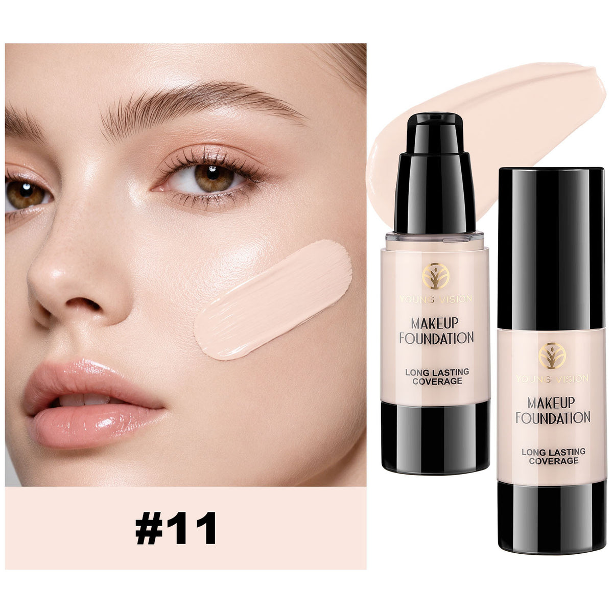 Press-on matte oil-control waterproof concealer foundation liquid teemdrop