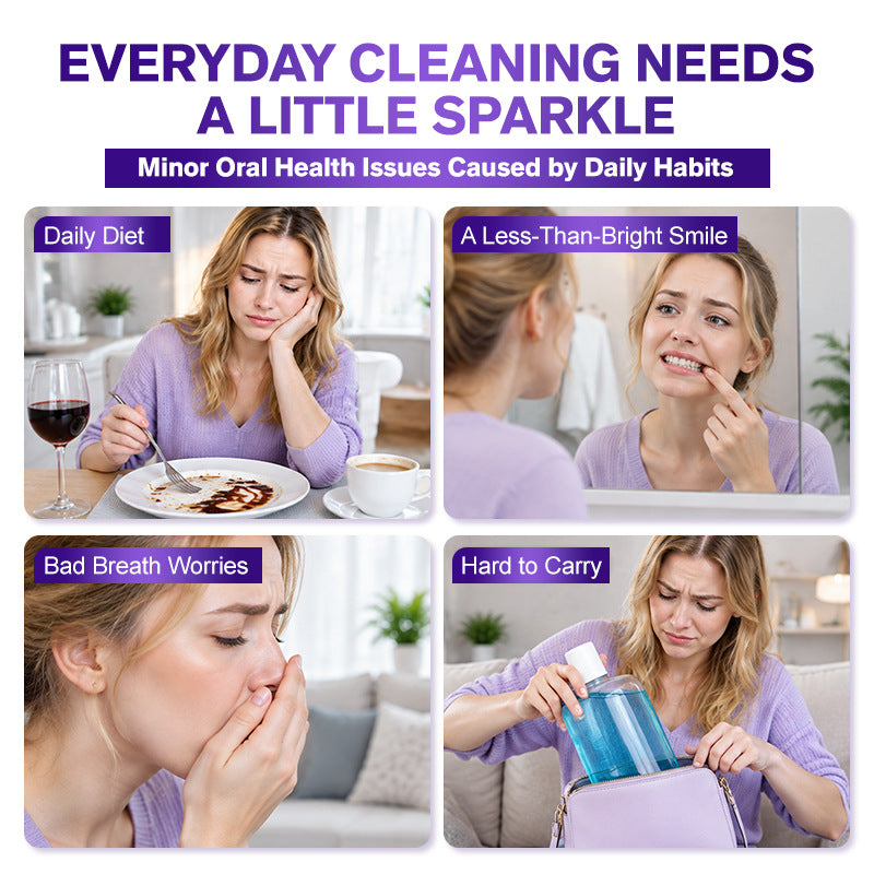 Purple mouthwash