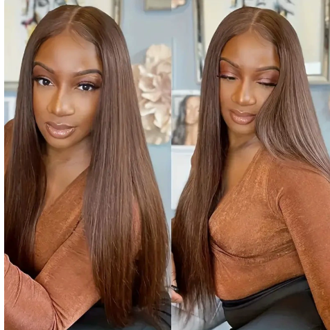 Long straight high-temperature fiber wig teemdrop