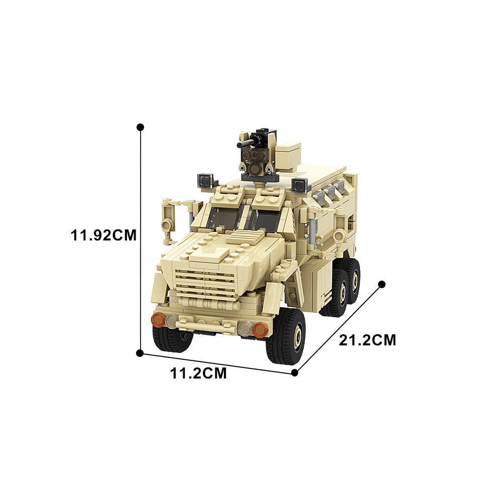 Caiman Anti-Mine Ambush Protection Vehicle Building Block Set Military Display Model teemdrop