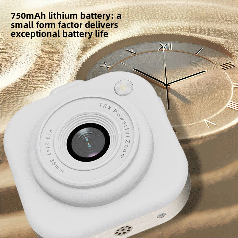 HD Children's Mini Camera Cartoon Neck-Hanging Photo Video Recorder with Bluetooth teemdrop