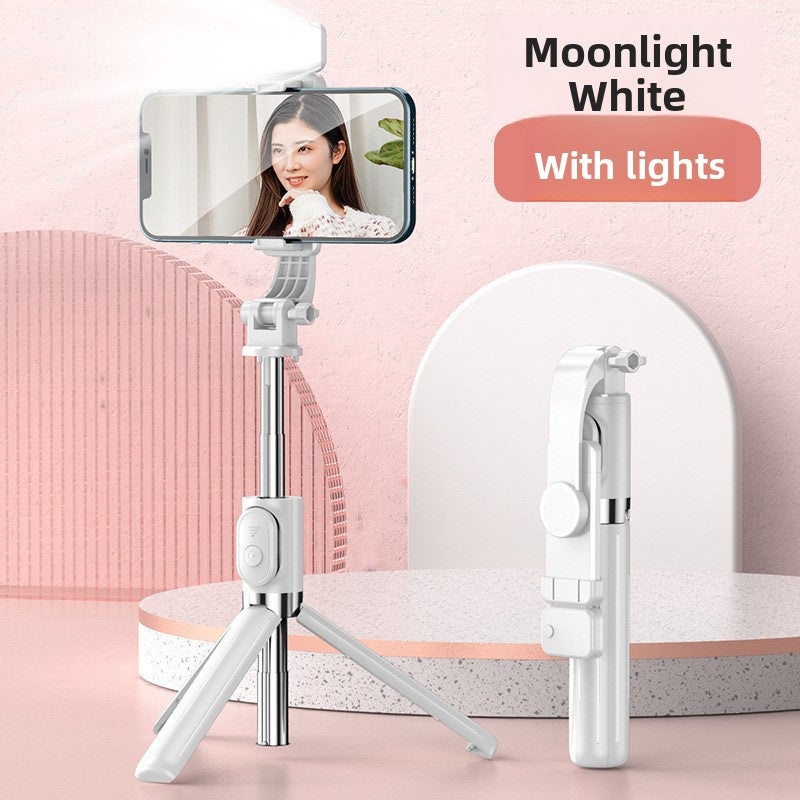 Portable Multi-Function Bluetooth Selfie Stick Tripod with Fill Light teemdrop