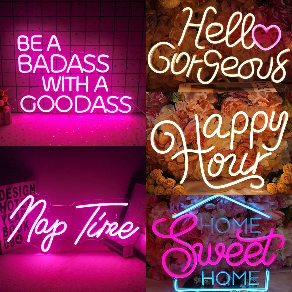 led neon indoor and outdoor luminous wall decoration teemdrop
