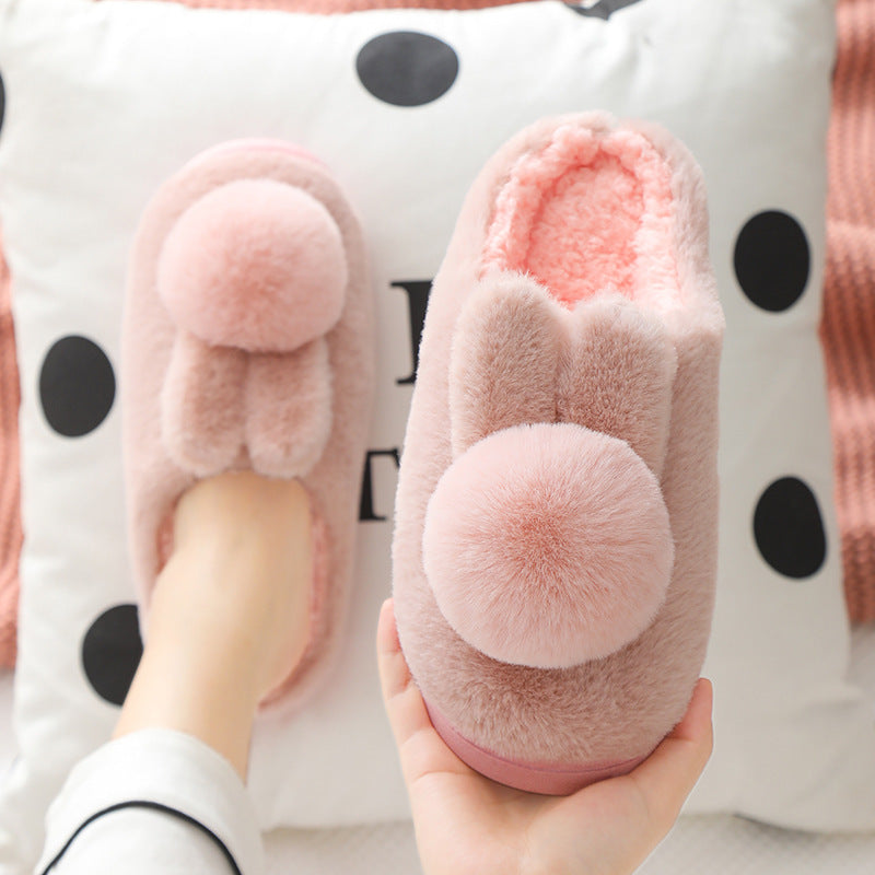 Womens Winter Plush Slippers Non-Slip Indoor Outdoor
