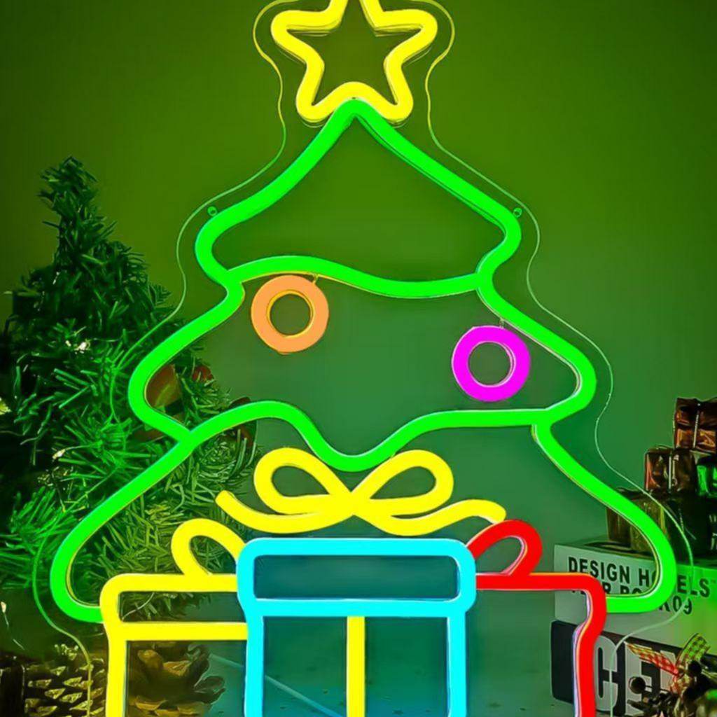 Dimmable LED Neon Light for Christmas Party Wall Decor USB Powered teemdrop