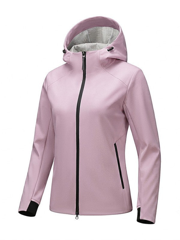 Unisex Hooded Windproof Softshell Jacket teemdrop