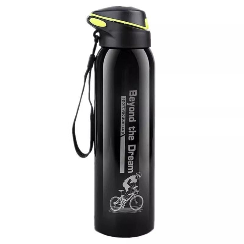 Insulated Stainless Steel Cycling Water Bottle with Straw