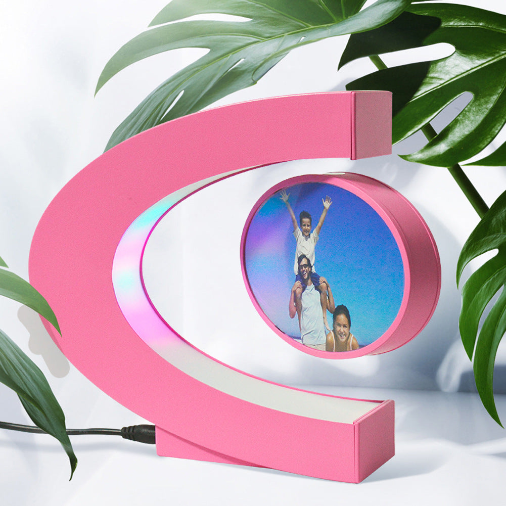 Magnetic Levitating LED Photo Frame Creative Floating Display Home Decor Gift teemdrop