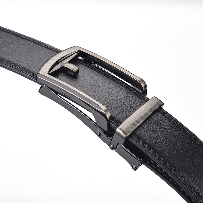 Automatic Buckle Mens Leather Belt
