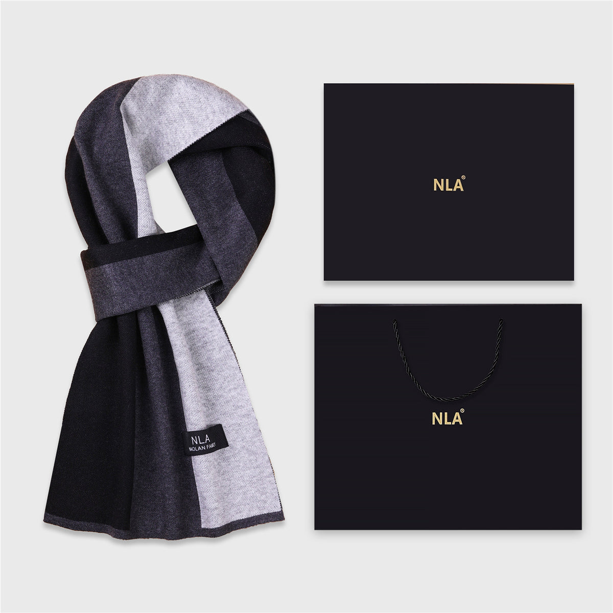 Men's Wool Scarf Men's Winter Warm Knitted Scarf teemdrop
