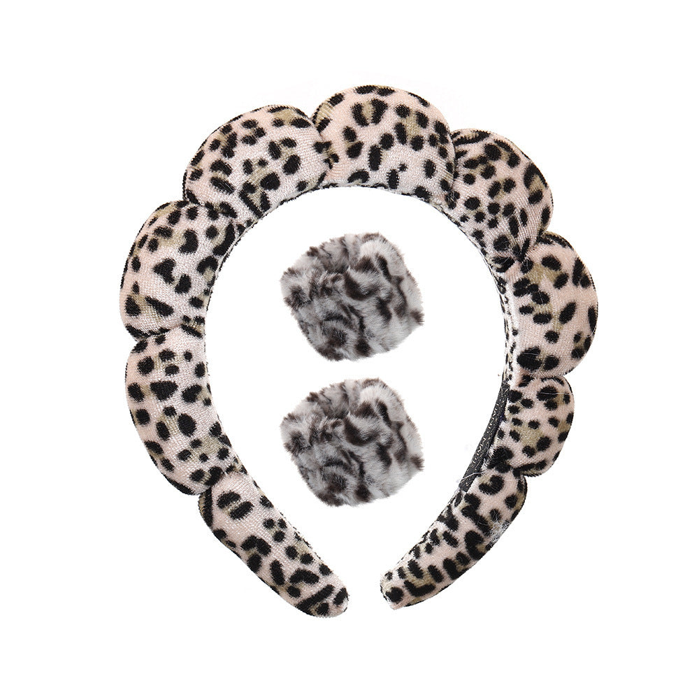 Lady's velvet sponge hairband teemdrop