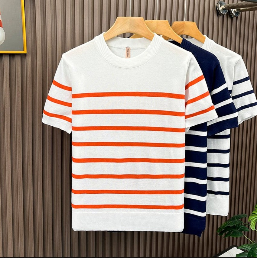 Silk-spun blended sailor shirt for men teemdrop