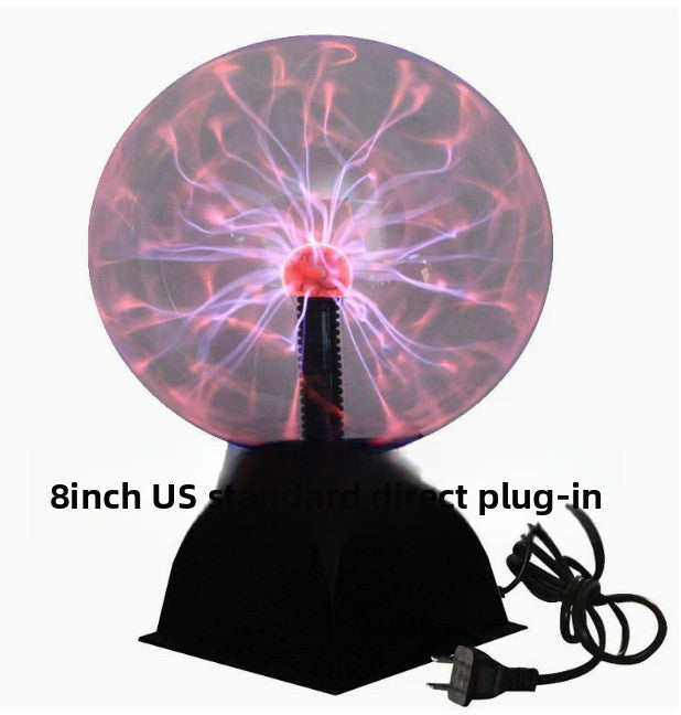 Touch-sensitive plasma ball lightning lamp