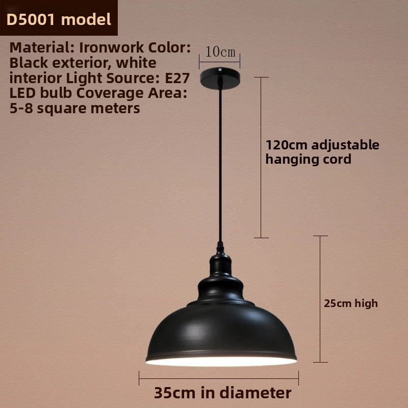 Iron Art Adjustable Ceiling Lamp