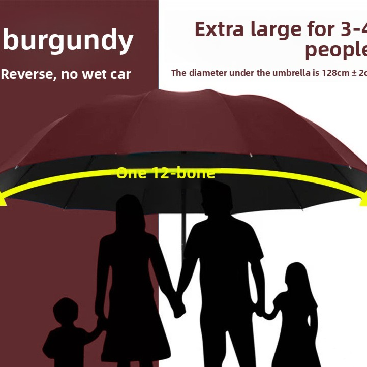 Automatic Folding Umbrella with Sun Rain Protection