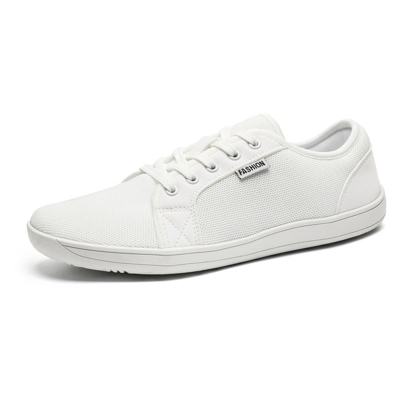 Men's Wide Barefoot Shoes Breathable Mesh Low-Top Non-Slip Outdoor Casual Sneakers teemdrop