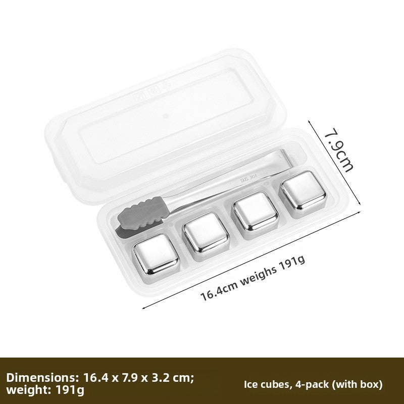 Reusable Stainless Steel Ice Cubes for Drinks