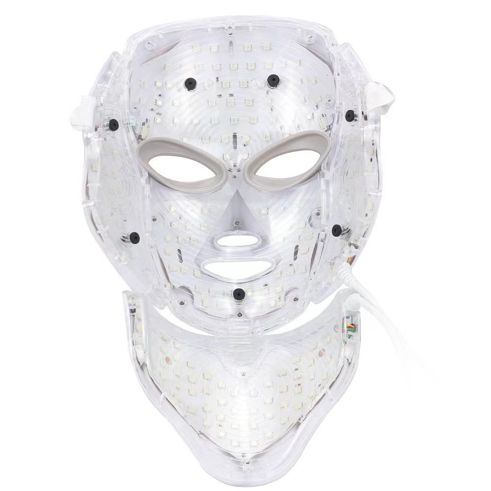 LED Photon Facial Skin Care Device with Neck Mask