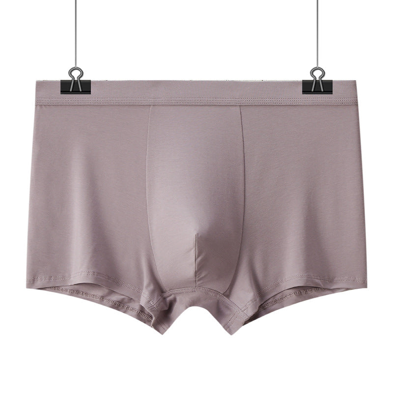 Men's Breathable Modal Mid-Waist Boxer Briefs teemdrop