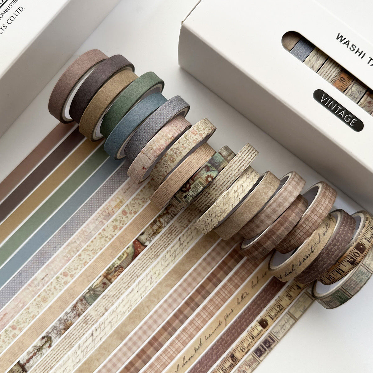 Vintage Japanese Washi Tape Set teemdrop