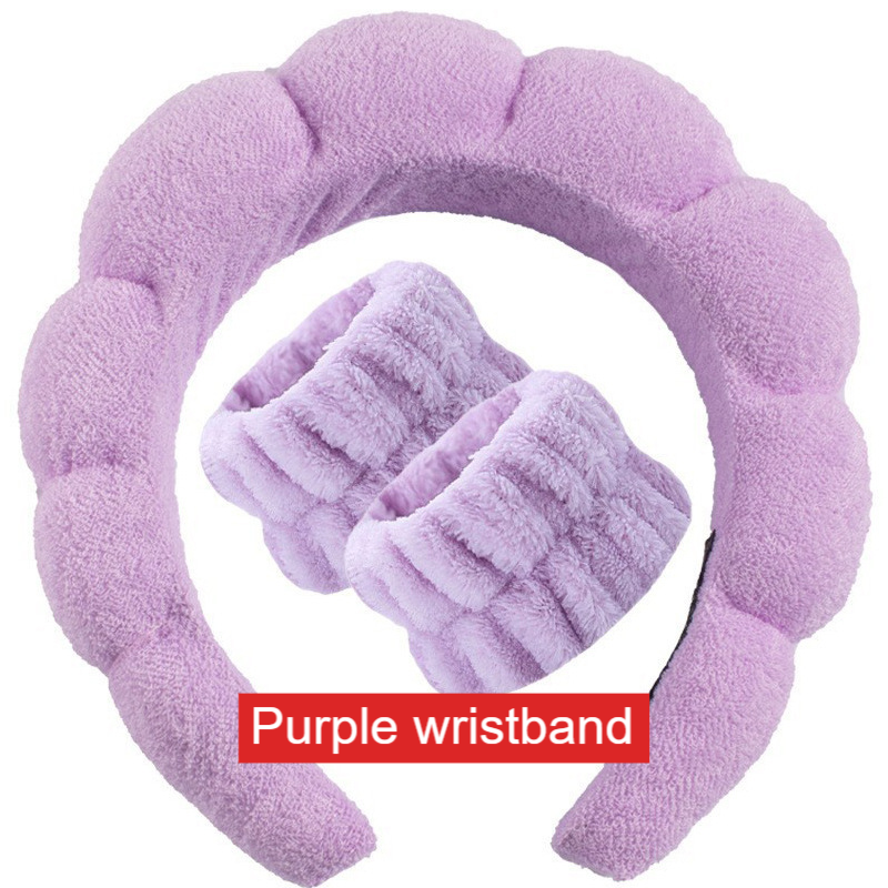 Lady's velvet sponge hairband teemdrop
