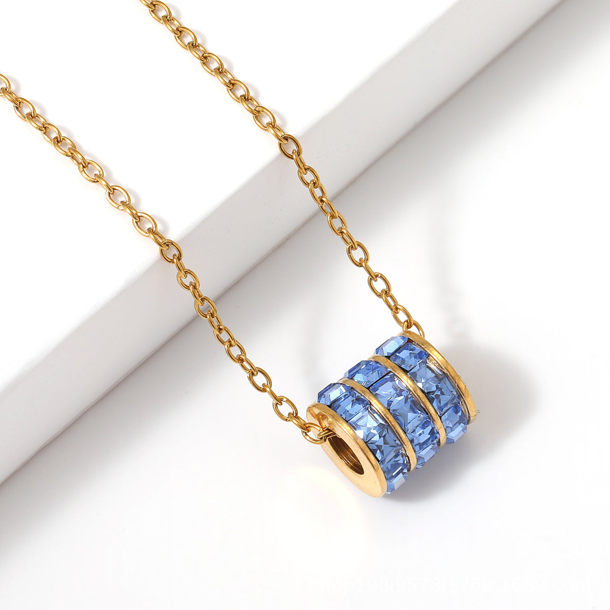 Birthstone Stainless Steel Adjustable Necklace