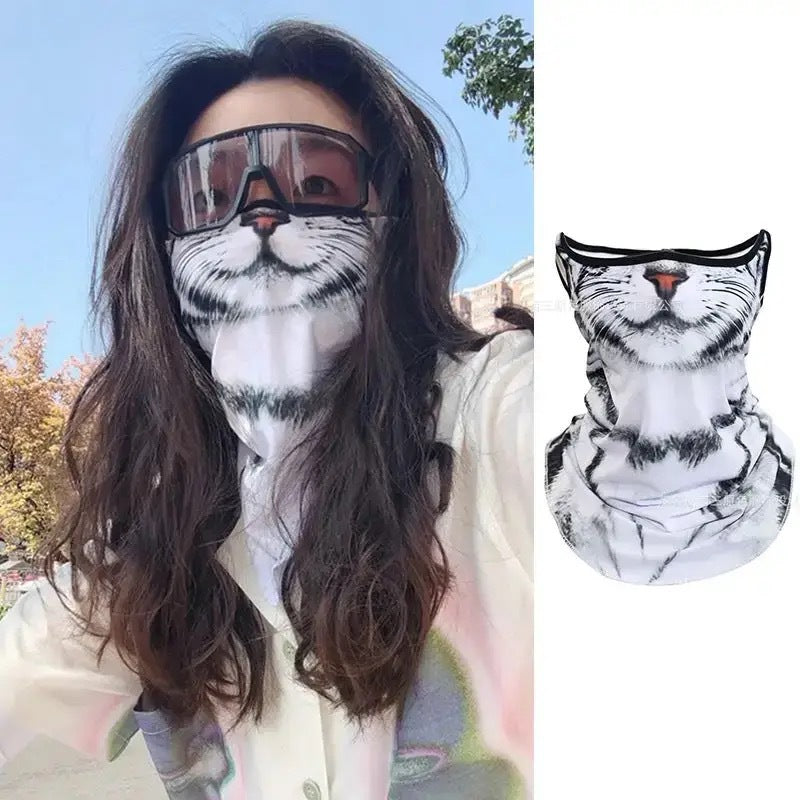 Animal Pattern Full Face Windproof Sun Mask Unisex Outdoor Sports Cycling Mask teemdrop
