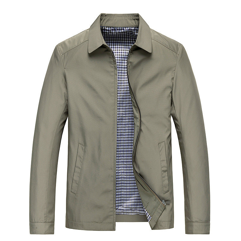 Business Thin Jacket for Middle-Aged and Elderly Men