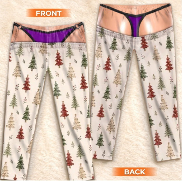 Christmas 3D Print Cotton Lounge Pants
