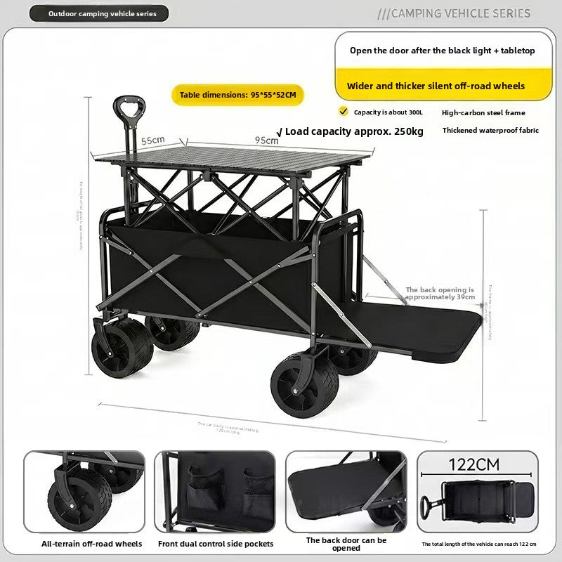 Outdoor folding trolley teemdrop