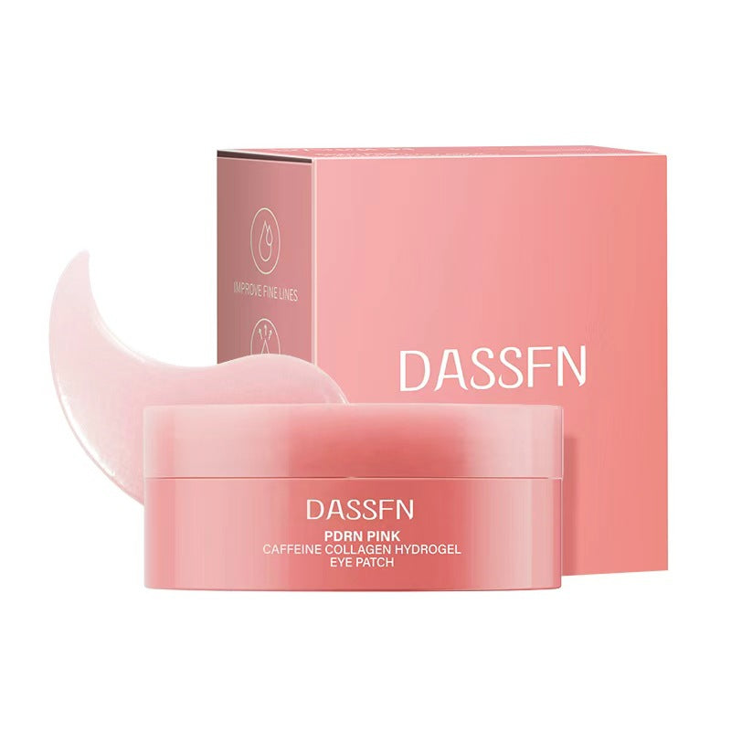 Gold eye mask for dark circles and hydration