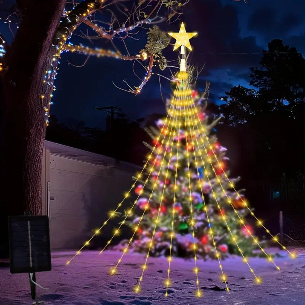 Christmas Star Waterfall String Lights