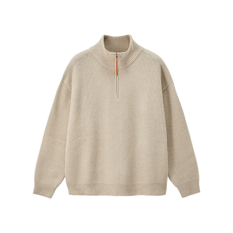 Half-zip turtleneck sweater teemdrop