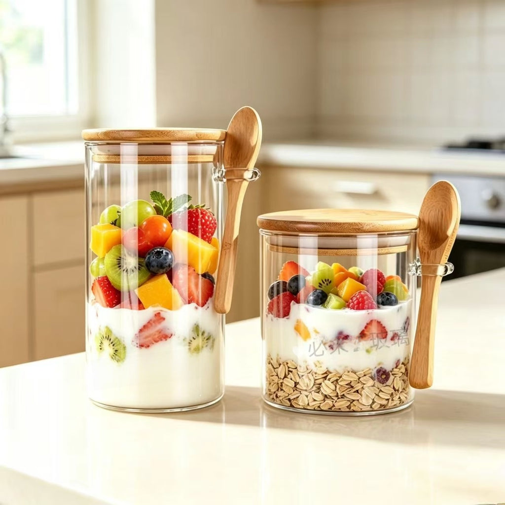 Glass Food Storage Jar