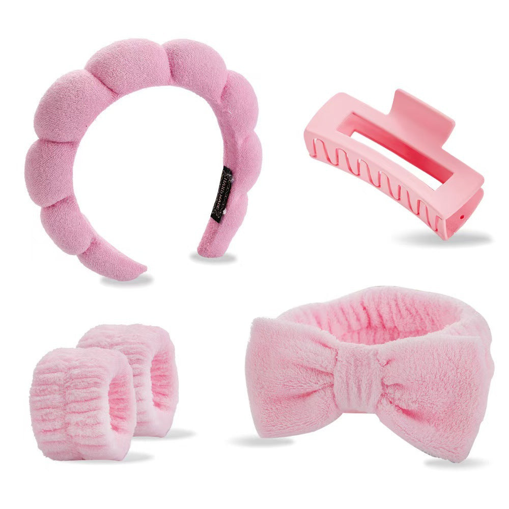Lady's velvet sponge hairband teemdrop