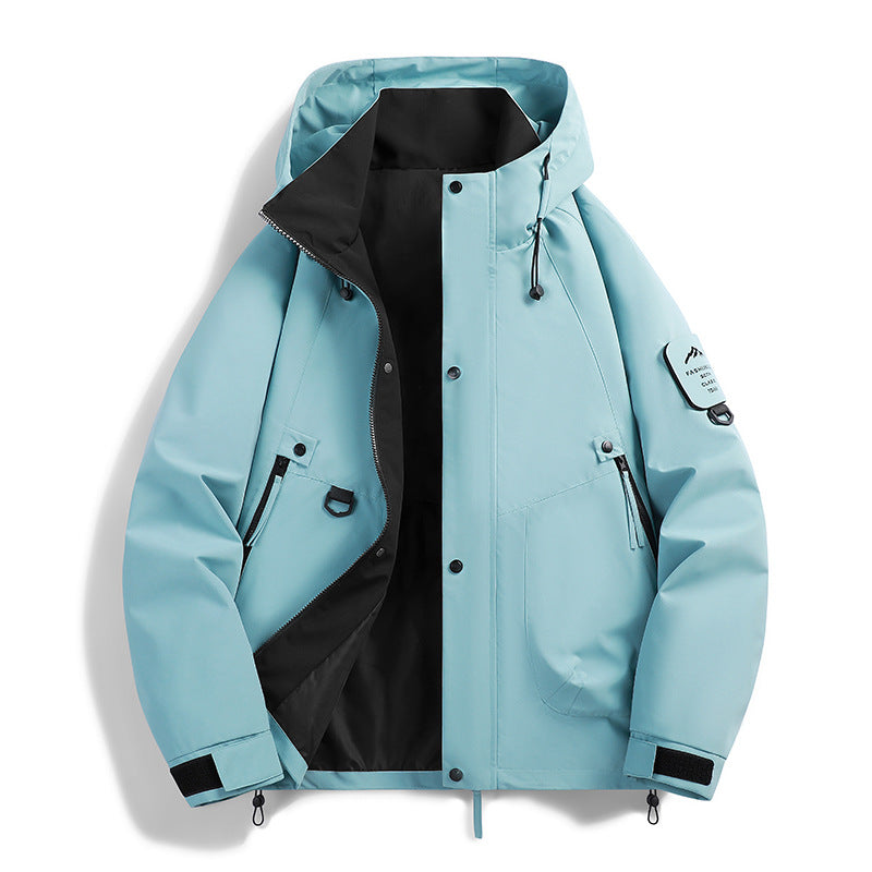 Mens Hooded Windproof Jacket