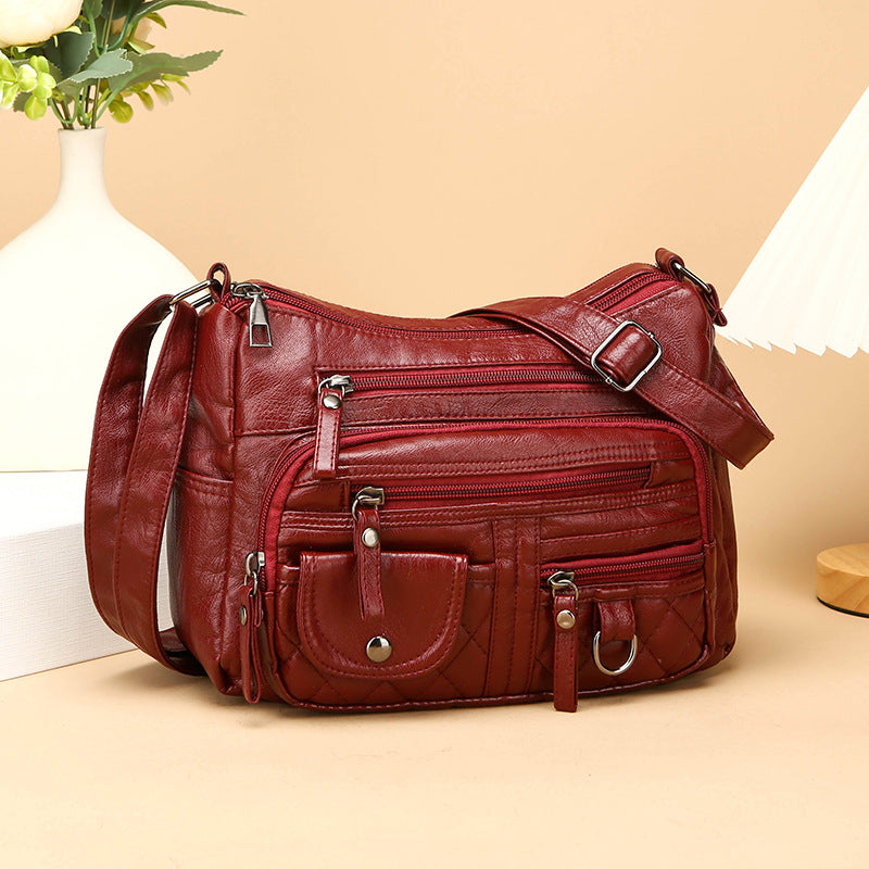 Soft PU Leather Casual Women's Single Shoulder Bag teemdrop