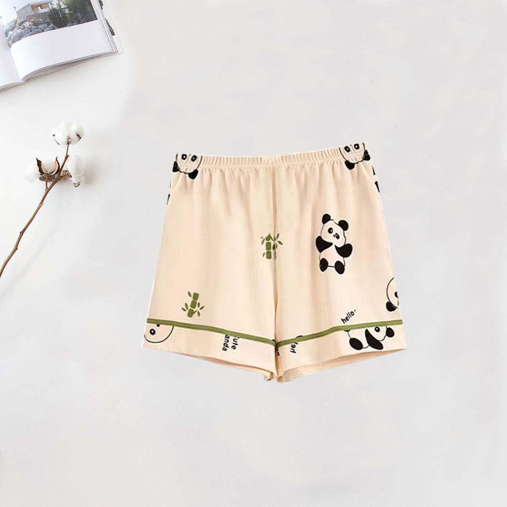 Cotton Home Pants Pajama Pants Women's Summer Shorts Loose Casual Home Outer Wearing Thin Double Pockets