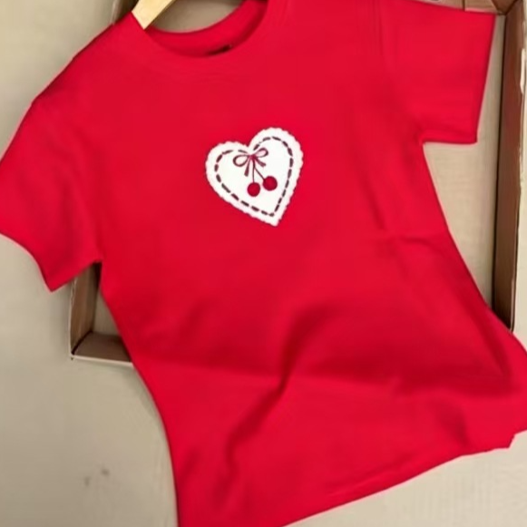 Cartoon-print top teemdrop
